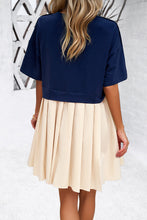 Load image into Gallery viewer, Round Neck Dropped Shoulder Mini Dress