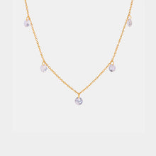 Load image into Gallery viewer, Stainless Steel Rhinestone Charm Necklace