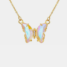 Load image into Gallery viewer, Gold-Plated Butterfly Pendant Necklace