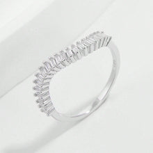 Load image into Gallery viewer, 925 Sterling Silver Inlaid Zircon Ring