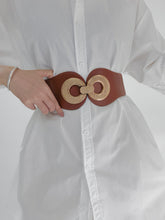 Load image into Gallery viewer, Alloy Buckle Elastic PU Belt