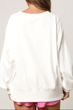 Load image into Gallery viewer, Sequin Printed Dropped Shoulder Sweatshirt