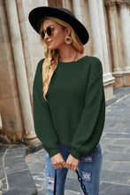 Load image into Gallery viewer, Round Neck Lantern Sleeve Sweater