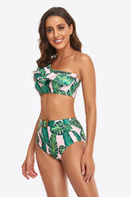 Load image into Gallery viewer, Ruffled One-Shoulder Buckled Bikini Set