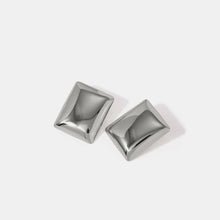Load image into Gallery viewer, Stainless Steel Rectangular Stud Earrings