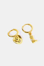 Load image into Gallery viewer, Hat & Boot Shape Asymmetrical Copper 14K Gold Plated Earrings