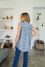 Load image into Gallery viewer, Frill Printed Mock Neck Top