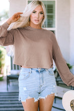 Load image into Gallery viewer, Round Neck Drop Shoulder Long Sleeve Top