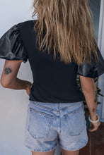 Load image into Gallery viewer, 8248 Obsessed Top Puff Shoulders