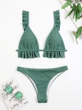 Load image into Gallery viewer, Ruffled Textured Wide Strap Two-Piece Bikini Set