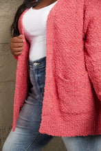 Load image into Gallery viewer, Zenana Falling For You Full Size Open Front Popcorn Cardigan