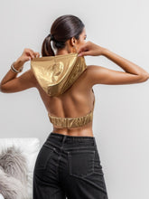 Load image into Gallery viewer, Backless Hooded Cropped Tank