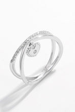 Load image into Gallery viewer, 925 Sterling Silver Zircon Heart Charm Ring