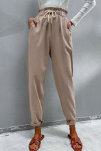 Load image into Gallery viewer, Drawstring Paperbag Waist Button Detail Pants
