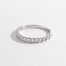 Load image into Gallery viewer, 925 Sterling Silver Curb Chain Ring