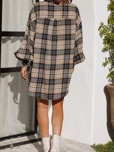 Load image into Gallery viewer, Plaid Lantern Sleeve Shirt