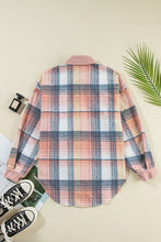 Load image into Gallery viewer, Plaid Button Up Long Sleeve Shacket