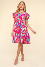 Load image into Gallery viewer, Haptics Printed Ruffled Tiered Dress with Side Pockets