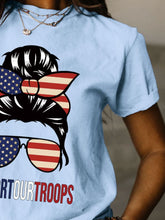 Load image into Gallery viewer, Full Size Graphic Round Neck Short Sleeve T-Shirt