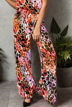 Load image into Gallery viewer, Tied Printed Mock Neck Top and Pants Set