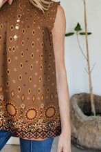 Load image into Gallery viewer, Frill Printed Mock Neck Top