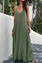 Load image into Gallery viewer, Backless Maxi Cami Dress with Pockets