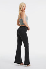 Load image into Gallery viewer, BAYEAS Full Size High Waist Distressed Raw Hem Flare Jeans