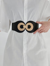 Load image into Gallery viewer, Alloy Buckle Elastic PU Belt