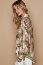 Load image into Gallery viewer, POL Button-Down Long Sleeve Printed Shirt