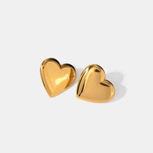 Load image into Gallery viewer, Stainless Steel Heart Stud Earrings