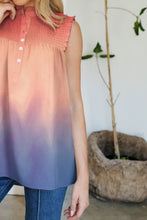 Load image into Gallery viewer, Frill Printed Mock Neck Top