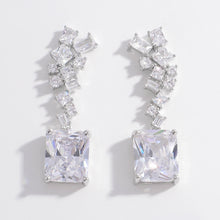 Load image into Gallery viewer, 925 Sterling Silver Zircon Drop Earrings