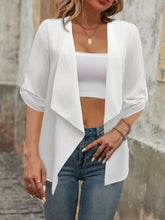 Load image into Gallery viewer, Open Front Half Sleeve Cardigan