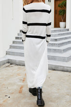 Load image into Gallery viewer, Pocketed Striped Button Up Cardigan