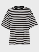 Load image into Gallery viewer, Striped Round Neck Half Sleeve T-Shirt