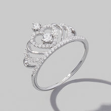 Load image into Gallery viewer, Crown Shape Zircon 925 Sterling Silver Ring