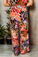 Load image into Gallery viewer, Tied Printed Mock Neck Top and Pants Set