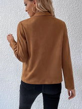 Load image into Gallery viewer, Collared Neck Long Sleeve Jacket
