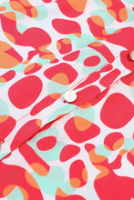 Load image into Gallery viewer, Printed Button Up Dropped Shoulder Shirt