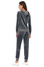 Load image into Gallery viewer, Zip-Up Hooded Jacket and Pants Set