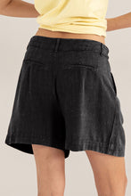Load image into Gallery viewer, HYFVE High Waist Pleated Linen Shorts