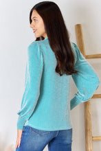 Load image into Gallery viewer, Zenana Ribbed Mock Neck Long Sleeve Top