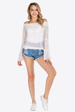 Load image into Gallery viewer, Swiss Dot Off-Shoulder Blouse