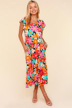Load image into Gallery viewer, Haptics Floral Midi Dress with Side Pockets