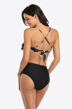 Load image into Gallery viewer, Tropical Print Ruffled Two-Piece Swimsuit