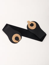 Load image into Gallery viewer, Alloy Buckle Elastic PU Belt
