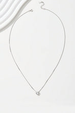 Load image into Gallery viewer, 925 Sterling Silver Inlaid Zircon Heart Pendant Necklace
