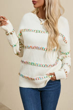 Load image into Gallery viewer, Round Neck Long Sleeve Sweater