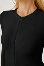 Load image into Gallery viewer, Zip Up Long Sleeve Bodysuit