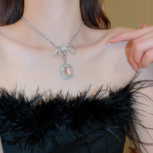 Load image into Gallery viewer, Alloy Crystal Geometric Pendant Necklace